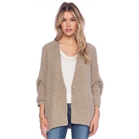 Free People Breeze Waffle Knit Cardigan - Picture 4 of 10